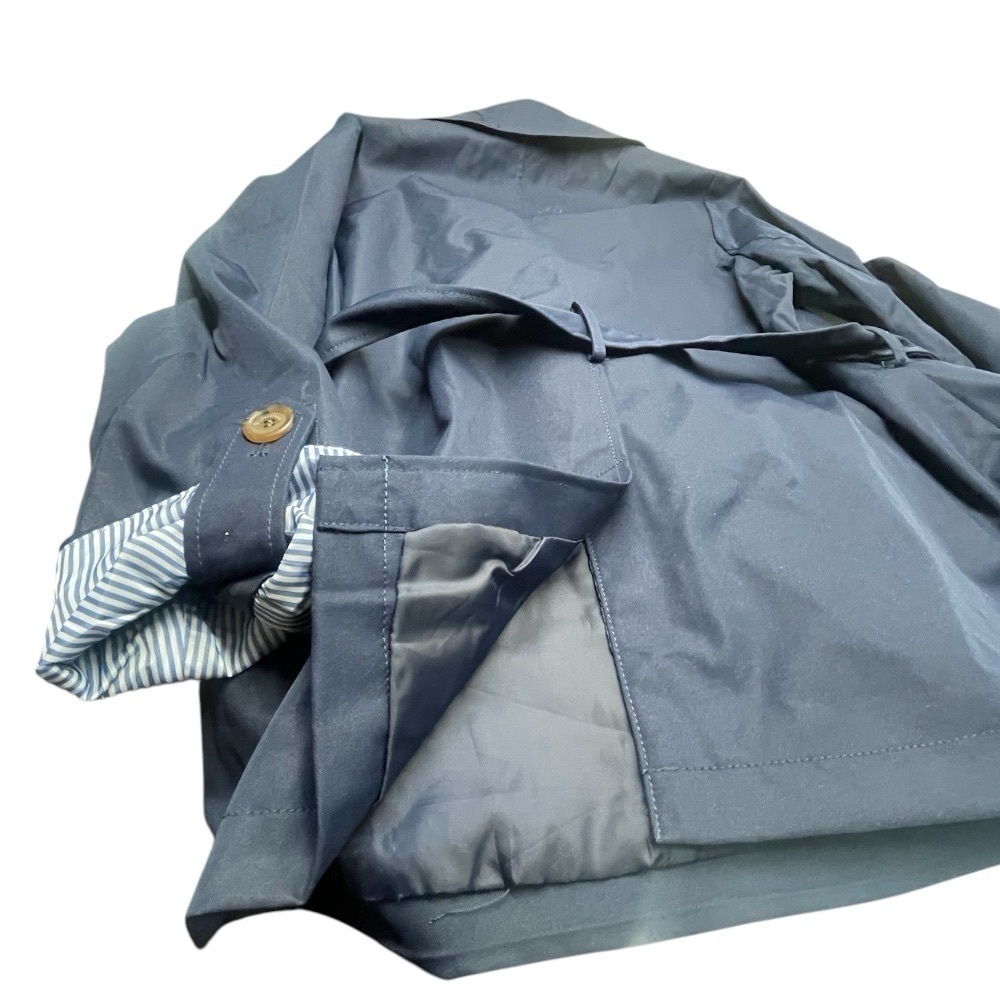 Weatherproof Blue Trench Coat with Belted Waist Size: S - Picture 8 of 8